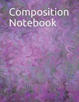 Composition Notebook: Purple Abstract Pattern Composition Notebook 100 pages College Ruled 8.5" x 11" 1720188777 Book Cover