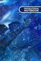 Inspirational notebook: Lined Notebook Journal - Modern Blue Abstract Painting - 120 Pages - Large (6x9 inches) 1658216814 Book Cover