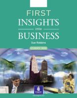 First insights into Business Student's Book New Edition 0582334543 Book Cover