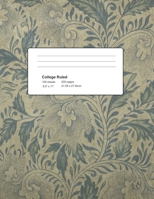 Antique Vintage Asian Floral Notebook: College Rule 100 Sheets 200 Pages 1085872718 Book Cover