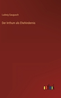 Der Irrthum als Ehehindernis 1149074302 Book Cover