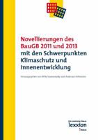 Novellierungen Des Baugb 2011 Und 2013 Mit Den Schwerpunkten Klimaschutz Und Innenentwicklung 3869652241 Book Cover