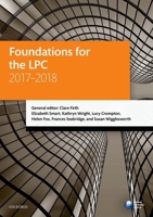 Foundations for the Lpc 2017-2018 0198787669 Book Cover