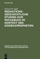 Redaktionsgeschichtliche Studien Zum Michabuch Im Kontext Des Dodekapropheton (Beihefte Zur Zeitschrift Fur Die Alttestamentliche Wissenschaft) 3110157640 Book Cover