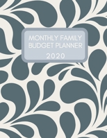 Monthly Family Budget Planner: A Bill Tracker Calendar and Expense Tracker Notebook (Gray Floral Ornate) 1673318533 Book Cover