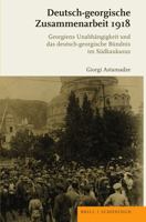 Deutsch-Georgische Zusammenarbeit 1918: Georgiens Unabhangigkeit Und Das Deutsch-Georgische Bundnis Im Sudkaukasus 3506793667 Book Cover