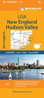 Michelin USA: New England, Hudson Valley Map 581 (Maps/Regional 2067175211 Book Cover