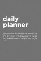 Daily Planner: Gray Simple Elegant Daily Planner For Organizing Your Daily Activities 1691142352 Book Cover