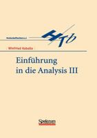 Einfuhrung in Die Analysis III 3827404916 Book Cover