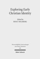 Exploring Early Christian Identity 3161496744 Book Cover