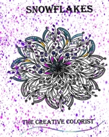 Modern snowflake: Adult Coloring-Stress Relieving Book 1709176016 Book Cover