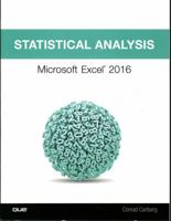Statistical Analysis: Microsoft Excel 2016 0789759055 Book Cover