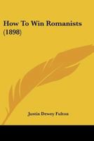 How To Win Romanists 1166062082 Book Cover
