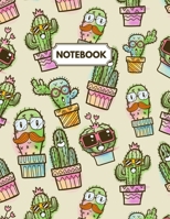 Notebook: Cactus Mexico Style Daily Journal, Ruled White Paper, Blank Lined Note Book To Write In 1674059779 Book Cover