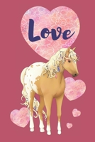Love: Appaloosa Horse and Hearts (Hearts and Horses Notebooks) 1656266237 Book Cover