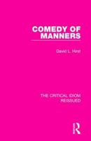 Comedy of Manners (Critical Idiom) 0416855709 Book Cover