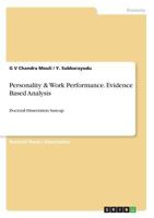 Personality & Work Performance. Evidence Based Analysis: Doctoral Dissertation Sum-up 366874047X Book Cover