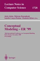 Conceptual Modeling ER'99: 18th International Conference on Conceptual Modeling Paris, France, November 15-18, 1999 Proceedings (Lecture Notes in Computer Science) 3540666869 Book Cover