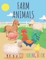 Farm Animals Colouring Book: Cute Colouring Pages For Kids Ages 3-8 | High Quality Illustrations Of Horses, Cows, Sheep, Chicken, Rooster and More | ... Christmas ... Gift For Girls and Boys B08NJXP3TP Book Cover