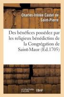 Mémoire au sujet des bénéfices possédez par les religieux bénédictins 201991218X Book Cover