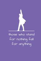 Those Who Stand For Nothing Fall For Anything: Alexander Hamilton Revolution 6x9 120 Pages Notebook 1655105051 Book Cover