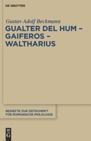 Gualter del Hum Gaiferos Waltharius 3110234505 Book Cover