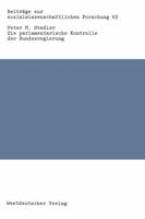 Die Parlamentarische Kontrolle Der Bundesregierung 3531117041 Book Cover