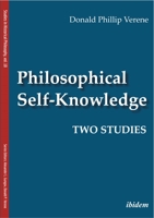 Philosophical Self-Knowledge: Two Studies (Studies in Historical Philosophy) 3838218809 Book Cover