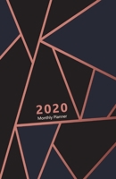 2020 Monthly Planner: Portable. Month on 2 pages followed by six Notes pages. Monthly layout Includes To-do section. 8.5x 5.5. Fits in purse. (Half Letter size). (Triangles pattern, dark, purple desig 1671854608 Book Cover