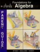 Parent Guide for Foundations for Algebra: Years 1 and 2 1931287112 Book Cover