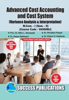 Variance Analysis & Interpretation, First Year, M.Com, Sem-II-English 8119939085 Book Cover