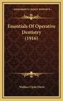 Essentials Of Operative Dentistry 1167001540 Book Cover