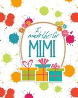 I Made This For Mimi: DIY Activity Booklet Keepsake 1723806986 Book Cover