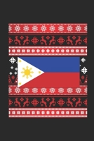 Ugly Christmas Sweater - Philippines Flag: Blank Lined Notebook / Journal (6 X 9) - Christmas Gift for Kids, Teens, Mom And Dad 1707102678 Book Cover