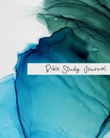 Bible Study Journal: SOAP Prompts Notebook for Women to Write in - Blue Ink Splash 1691027979 Book Cover