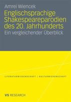 Englischsprachige Shakespeareparodien Des 20. Jahrhunderts: Ein Vergleichender Uberblick 3531172123 Book Cover