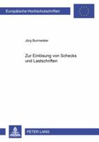 Zur Einloesung Von Schecks Und Lastschriften 3631544642 Book Cover
