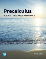Precalculus A Right Triangle Approach (Columbia Basin College Edition) 0321644700 Book Cover