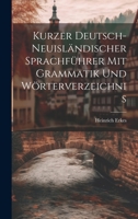 Kurzer Deutsch-Neuisländischer Sprachführer Mit Grammatik Und Wörterverzeichnis 1020331690 Book Cover