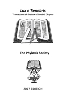 Lux e Tenebris 2017 Transactions 1542886848 Book Cover