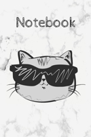 marble cat notebook: Cute Inspirational Notebook marble Gift for Women, men , Teachers; Trendy Marble Notebook 1654347361 Book Cover