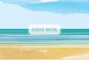 Guest Book Coastal Edition: Featuring Beautiful Coastal Illustrations 1631065912 Book Cover