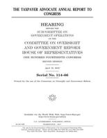 The TAXPAYER ADVOCATE ANNUAL REPORT TO CONGRESS 1542871409 Book Cover