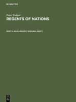 Regents Of Nations: Part 3: Asia and Pacific Oceania 3598215452 Book Cover