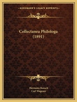 Collectanea Philologa 1164608207 Book Cover