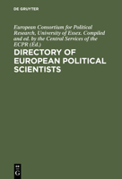 Directory of European Political Scientists 3598104170 Book Cover