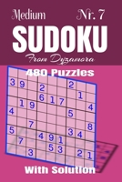 Medium Sudoku Nr.7: 480 puzzles with solution 1695770463 Book Cover