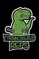 Tyrannosaurus Reps: A5 Notizbuch f�r Sportler, die Fitness lieben, Sport und Muskelaufbau betreiben und Dinosaurier lieben 1692973096 Book Cover