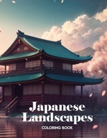 adult coloring book landscapes: japanese: Easy nature coloring book for teens and adults. B0CQ82HBXN Book Cover