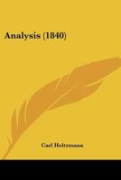 Analysis (1840) 116648470X Book Cover